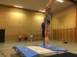 Matilde i vores nye dobbelt trampolin 10/2-2018 kl. 00.59